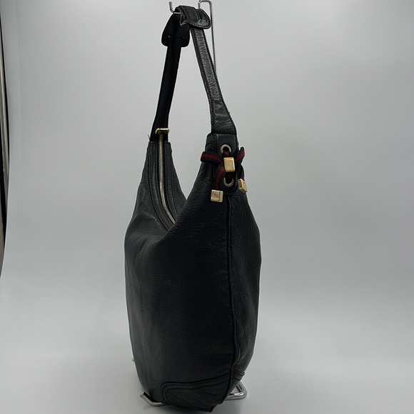 Authentic Gucci Black Leather Shoulder bag / Hobo - Picture 3 of 17